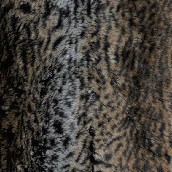 Faux Fur Leopard Animal Print Fashion Vest Zip Up - Picture 4 of 5